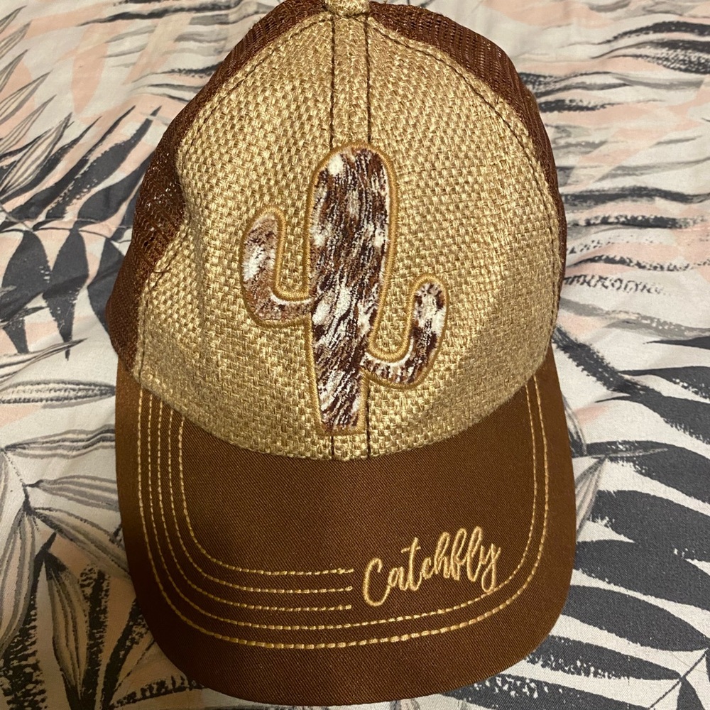 Catchfly Gold and Brown Cactus Cap